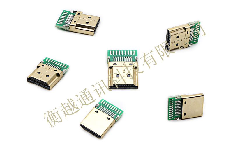 HDMI 公頭焊線式焊PCB板式