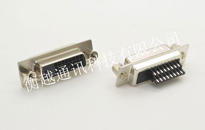 DVI 24+1母頭焊線式前鉚螺母成品